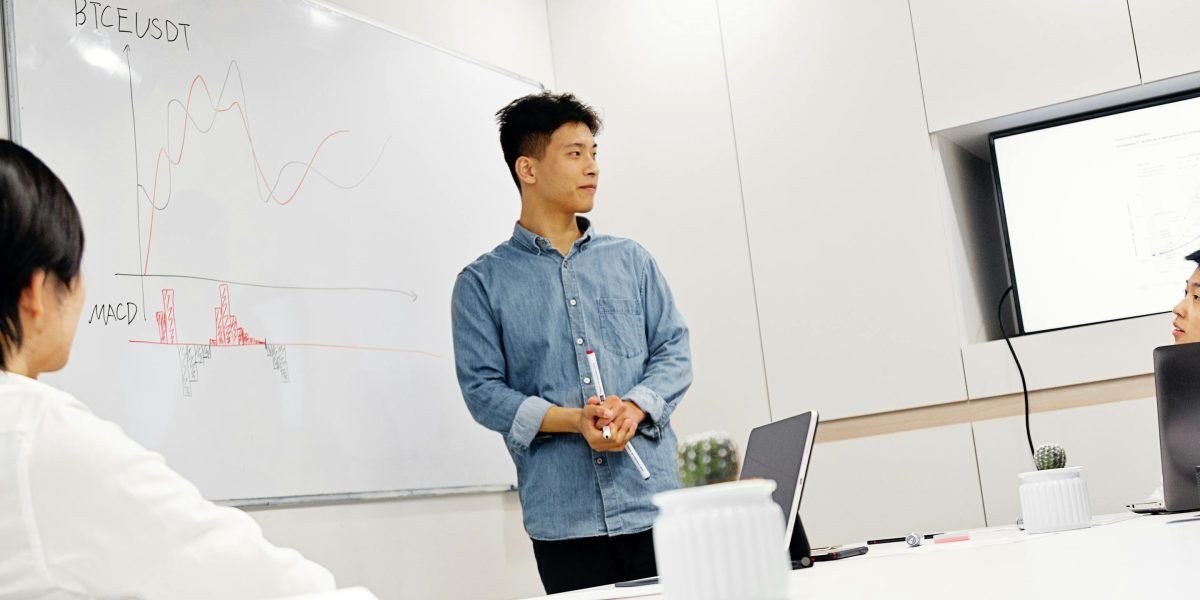 Founders in a meeting with investors