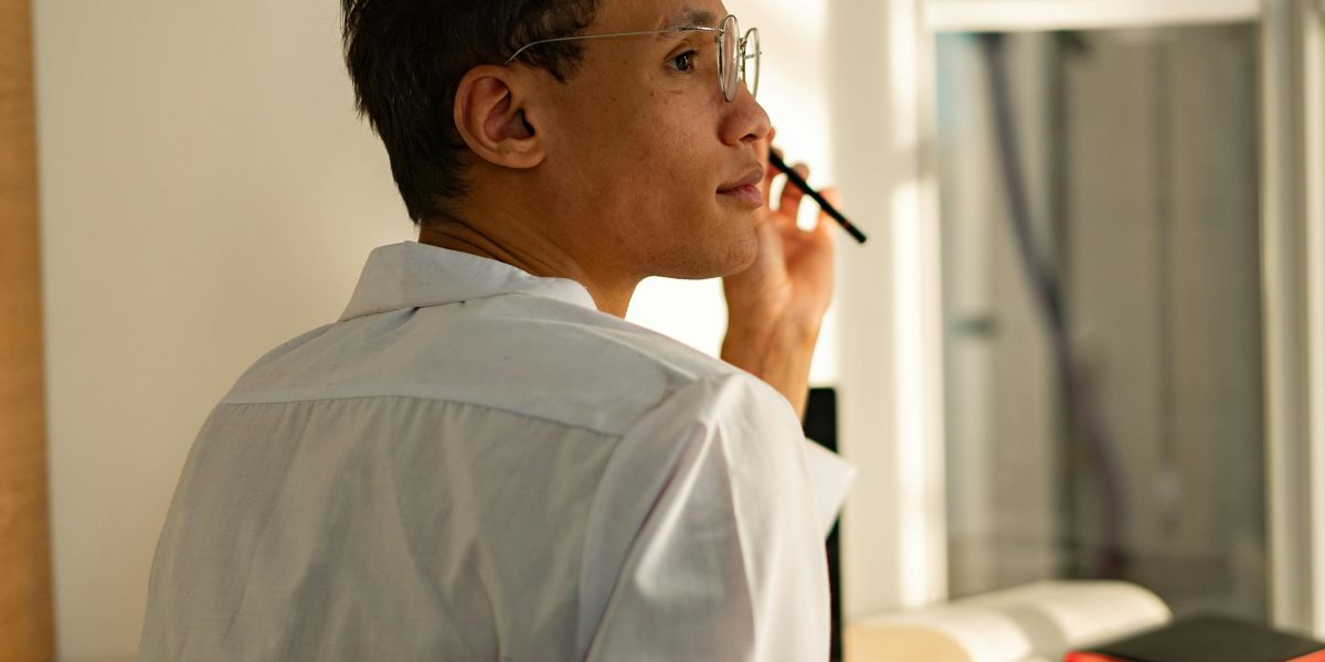 A founder contemplating market shifts, balancing opportunities and challenges in the tech landscape.
