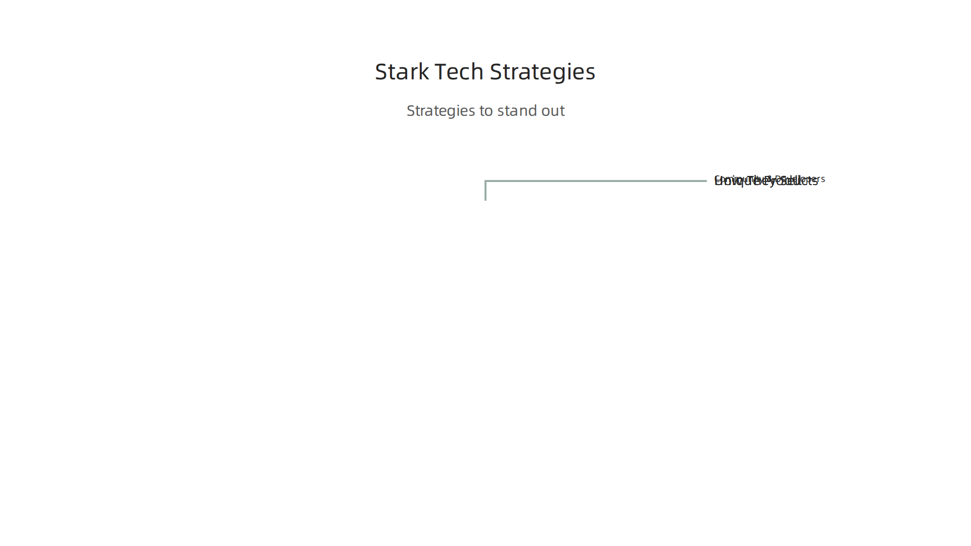 Strategies employed by leading stark tech companies to differentiate themselves.