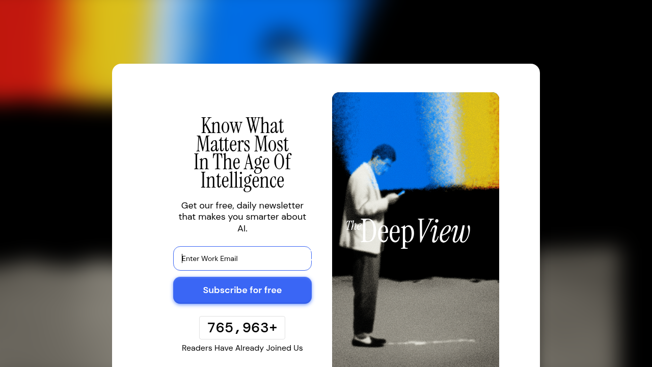 Stay informed with the latest AI and tech developments by subscribing to The AI Newsletter Worth Reading.