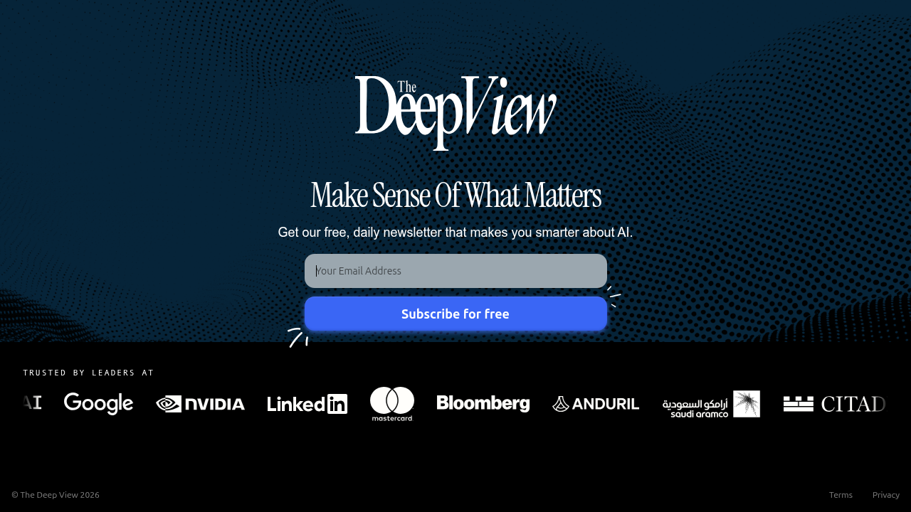 Subscribe to The Deep View Newsletter for daily AI and tech updates relevant to fundraising and market insights.