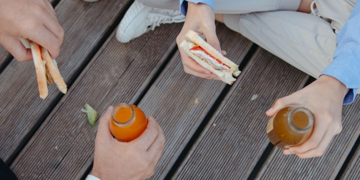 People enjoying innovative, sustainably produced food in a restaurant setting.