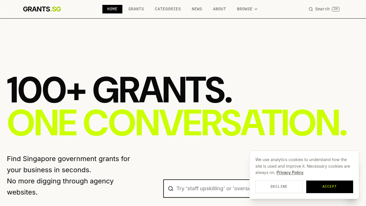 Government grant portals often list kickstart funds with specific eligibility and application requirements.
