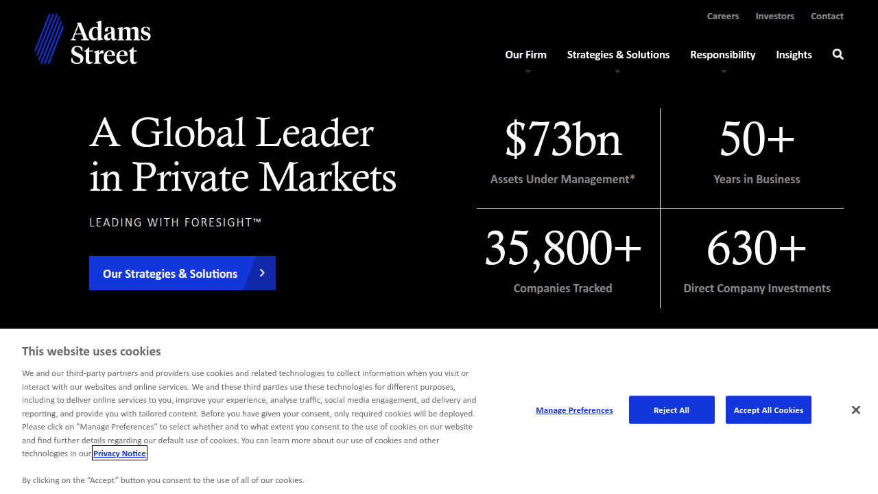 A leading global private markets investment manager mentioned in global investor surveys.