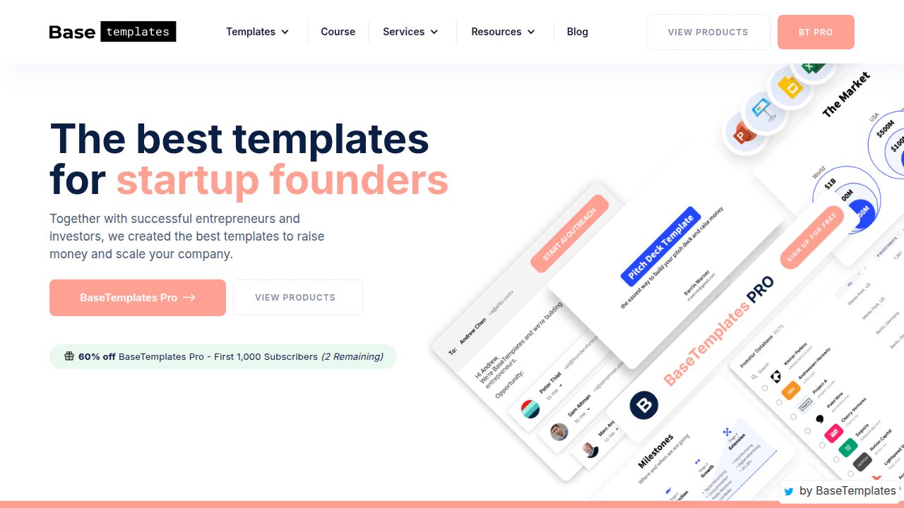 BaseTemplates offers resources, including guides on essential venture capital terms for founders to understand.