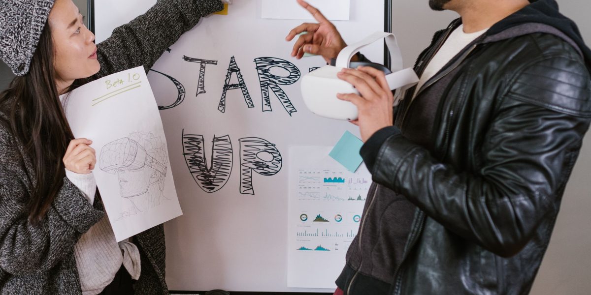A founder presenting their vision, embodying the entrepreneurial spirit of early-stage startups.